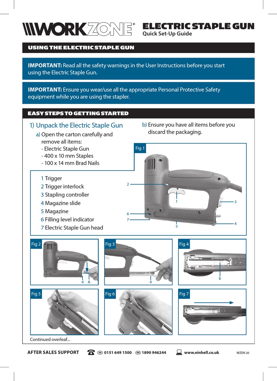 WORKZONE WZEN 20 QUICK SETUP MANUAL Pdf Download ManualsLib