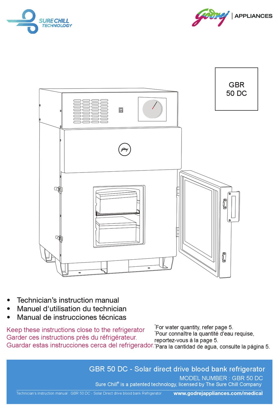GODREJ APPLIANCES GBR 50 DC INSTRUCTION MANUAL Pdf Download ManualsLib