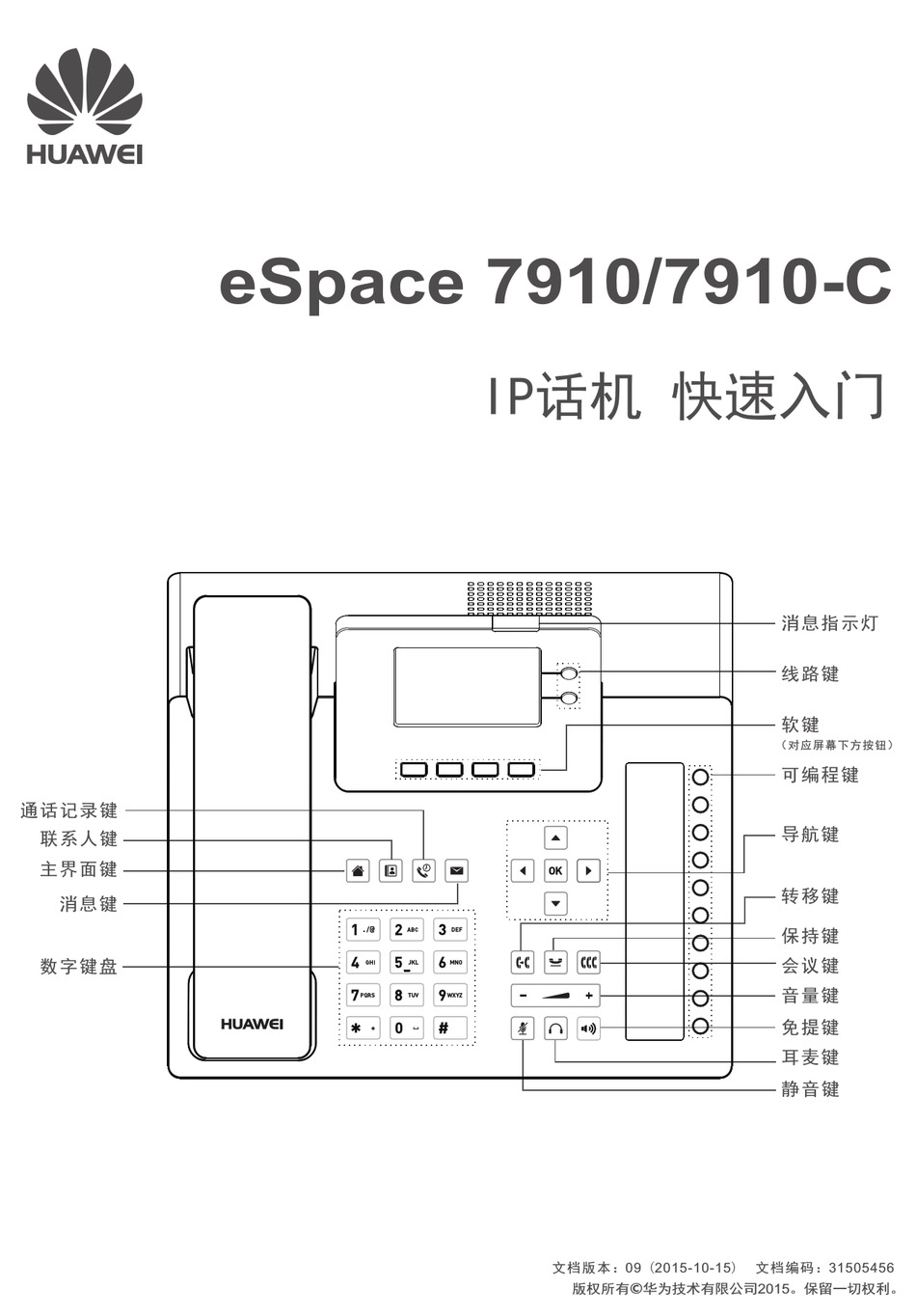 huawei espace 7950 ip phone datasheet