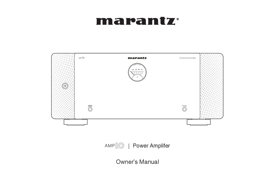 MARANTZ AMP10 OWNER'S MANUAL Pdf Download | ManualsLib