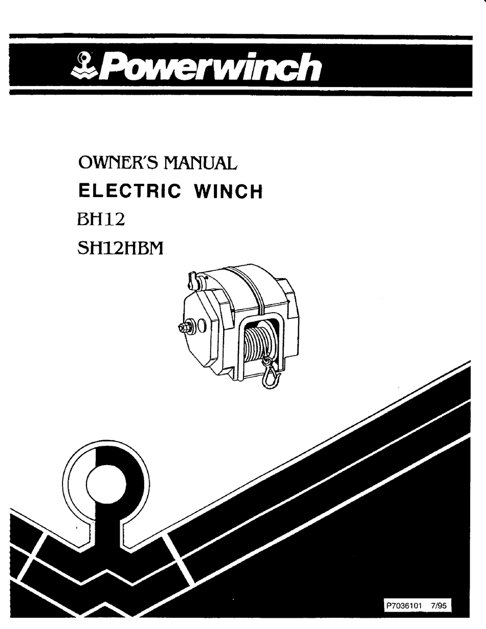 POWERWINCH BH12 OWNER'S MANUAL Pdf Download ManualsLib