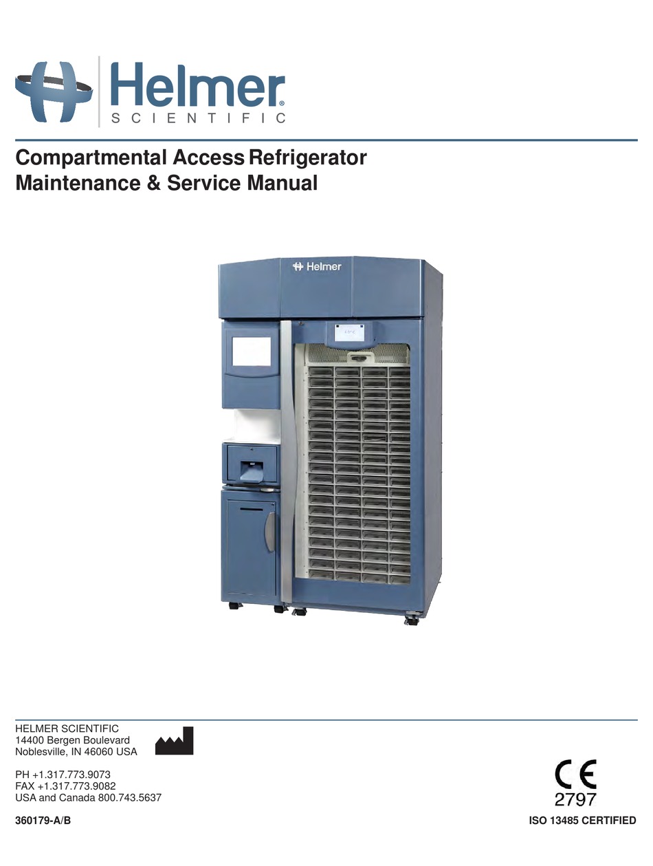 HELMER IBX080 MAINTENANCE SERVICE MANUAL Pdf Download ManualsLib