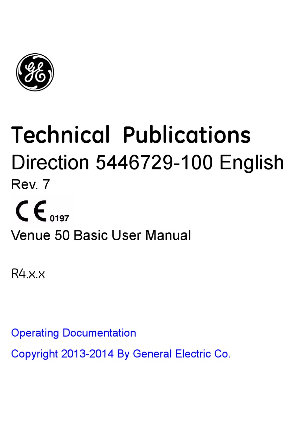 GE VENUE 50 BASIC USER MANUAL Pdf Download ManualsLib