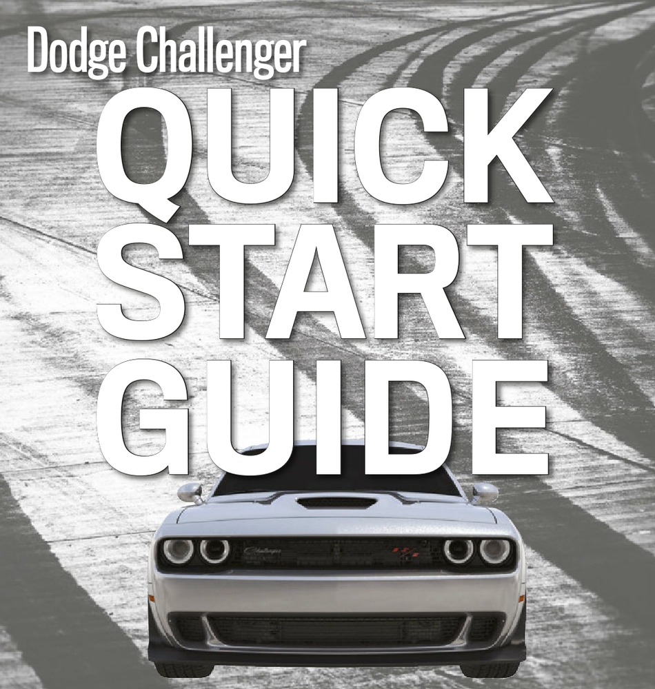 DODGE CHALLENGER 2021 QUICK START MANUAL Pdf Download ManualsLib