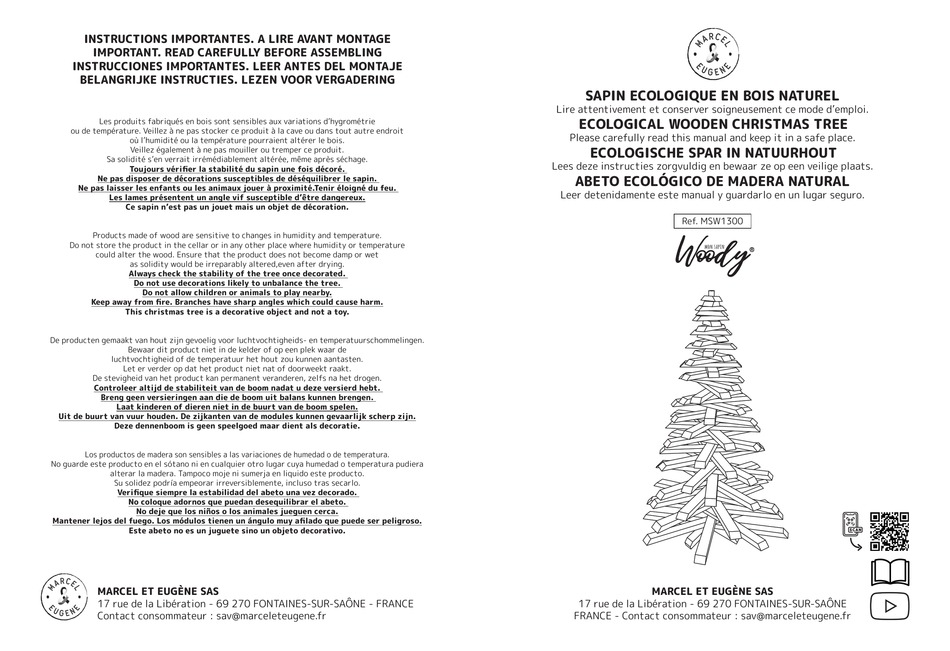 MON SAPIN WOODY MSW1300 QUICK START MANUAL Pdf Download | ManualsLib