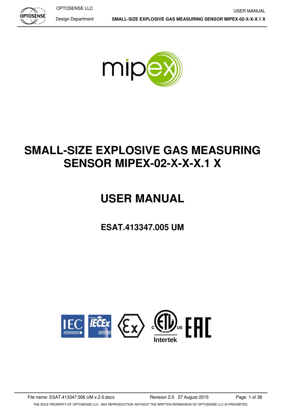 MIPEX -02 1 SERIES USER MANUAL Pdf Download | ManualsLib
