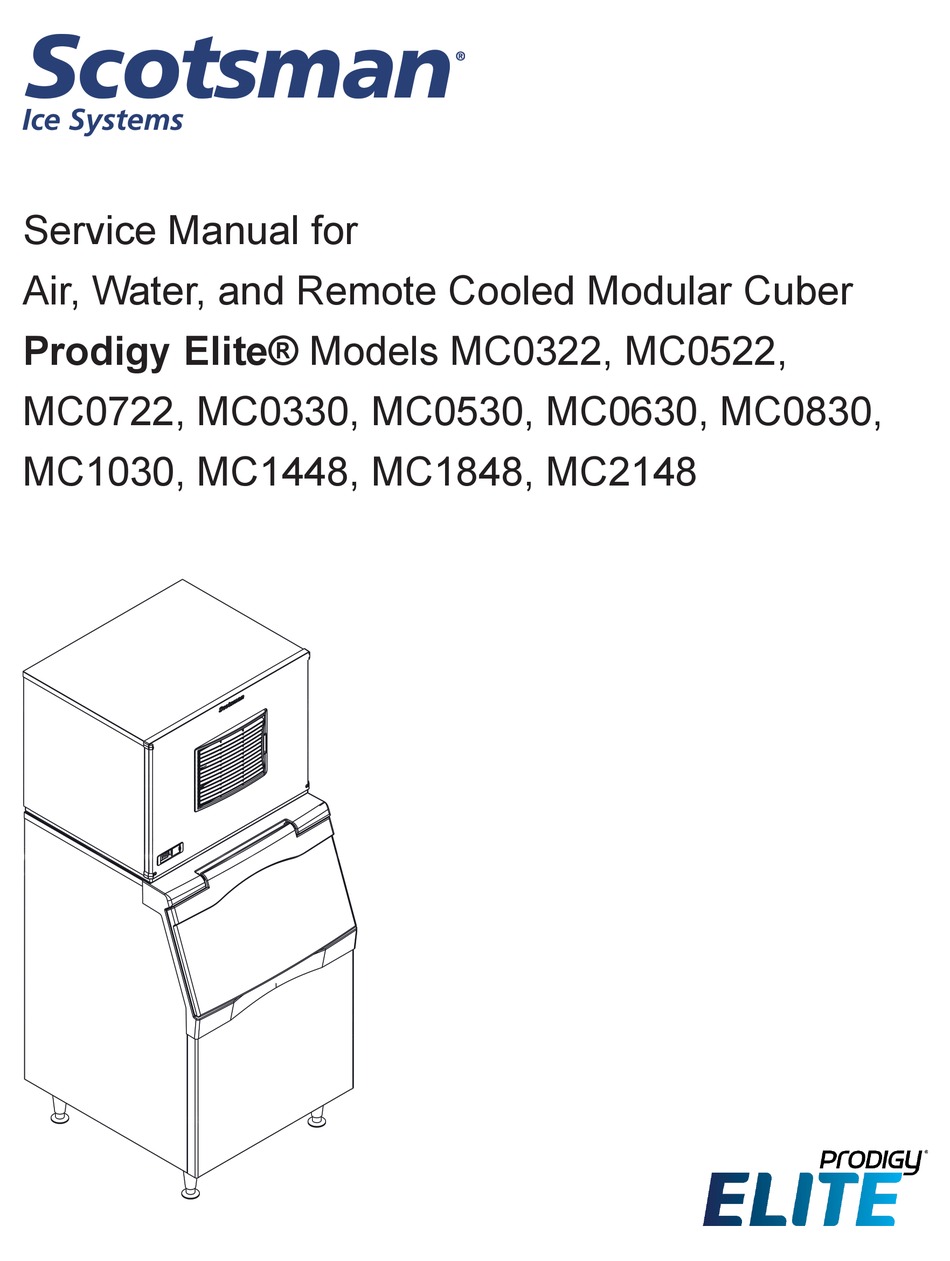 SCOTSMAN PRODIGY ELITE MC0322 SERVICE MANUAL Pdf Download ManualsLib