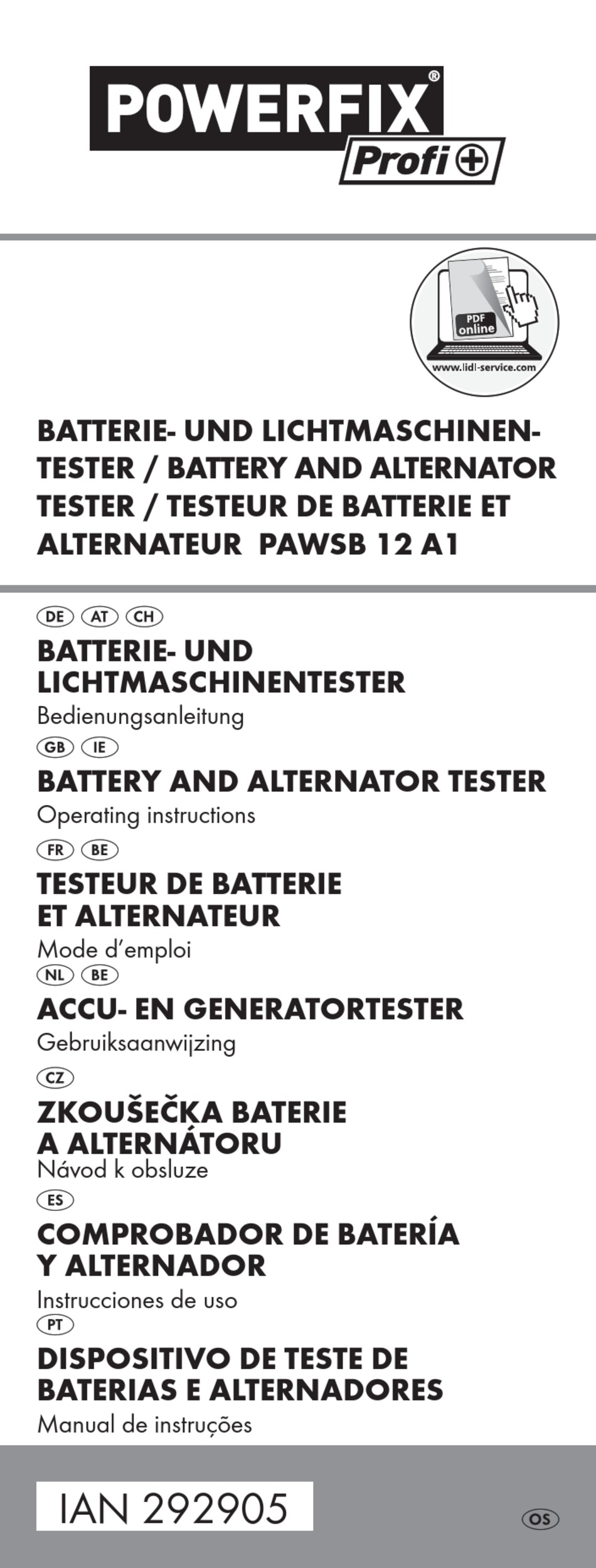 POWERFIX PROFI PAWSB 12 A1 OPERATING INSTRUCTIONS MANUAL Pdf Download
