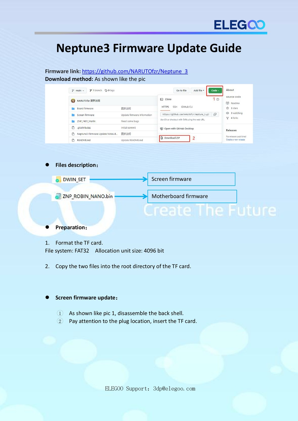 ELEGOO NEPTUNE3 FIRMWARE UPDATE MANUAL Pdf Download ManualsLib