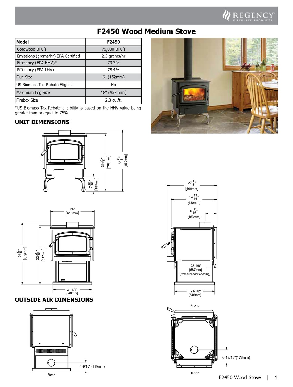 REGENCY FIREPLACE PRODUCTS F2450 MANUAL Pdf Download ManualsLib