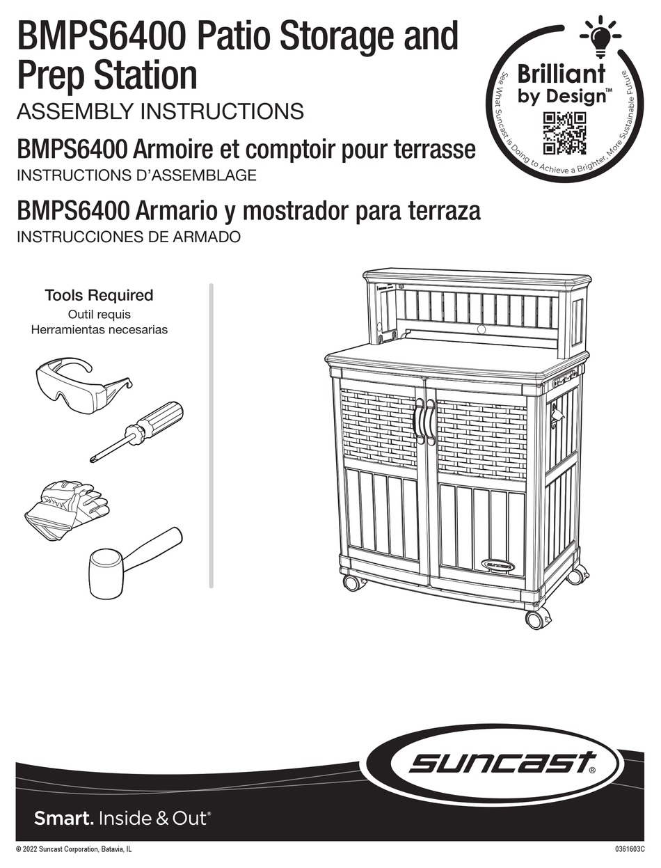 SUNCAST BMPS6400 ASSEMBLY INSTRUCTIONS MANUAL Pdf Download ManualsLib