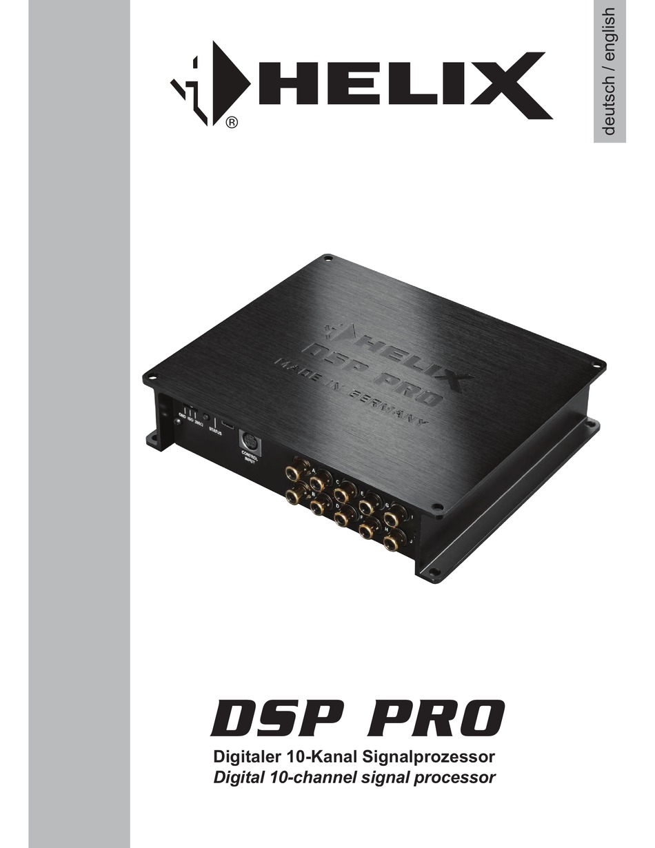 HELIX DSP PRO MANUAL Pdf Download | ManualsLib