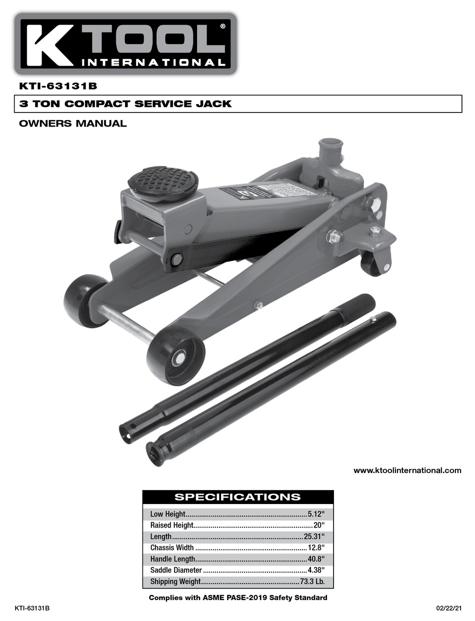 K Tool Kti 63131b Owners Manual Pdf Download Manualslib 