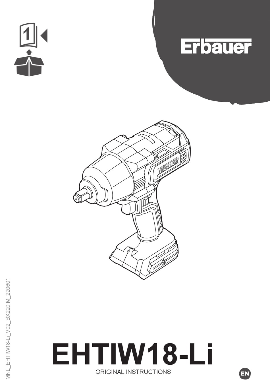 ERBAUER EHTIW18LI ORIGINAL INSTRUCTIONS MANUAL Pdf Download ManualsLib