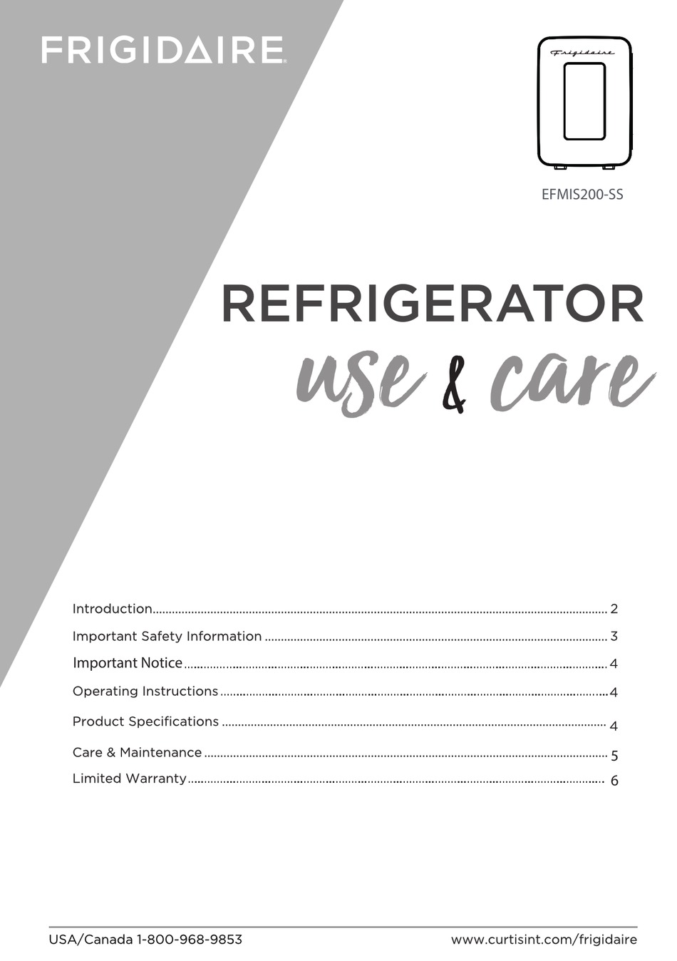 FRIGIDAIRE EFMIS200SS USE & CARE MANUAL Pdf Download ManualsLib