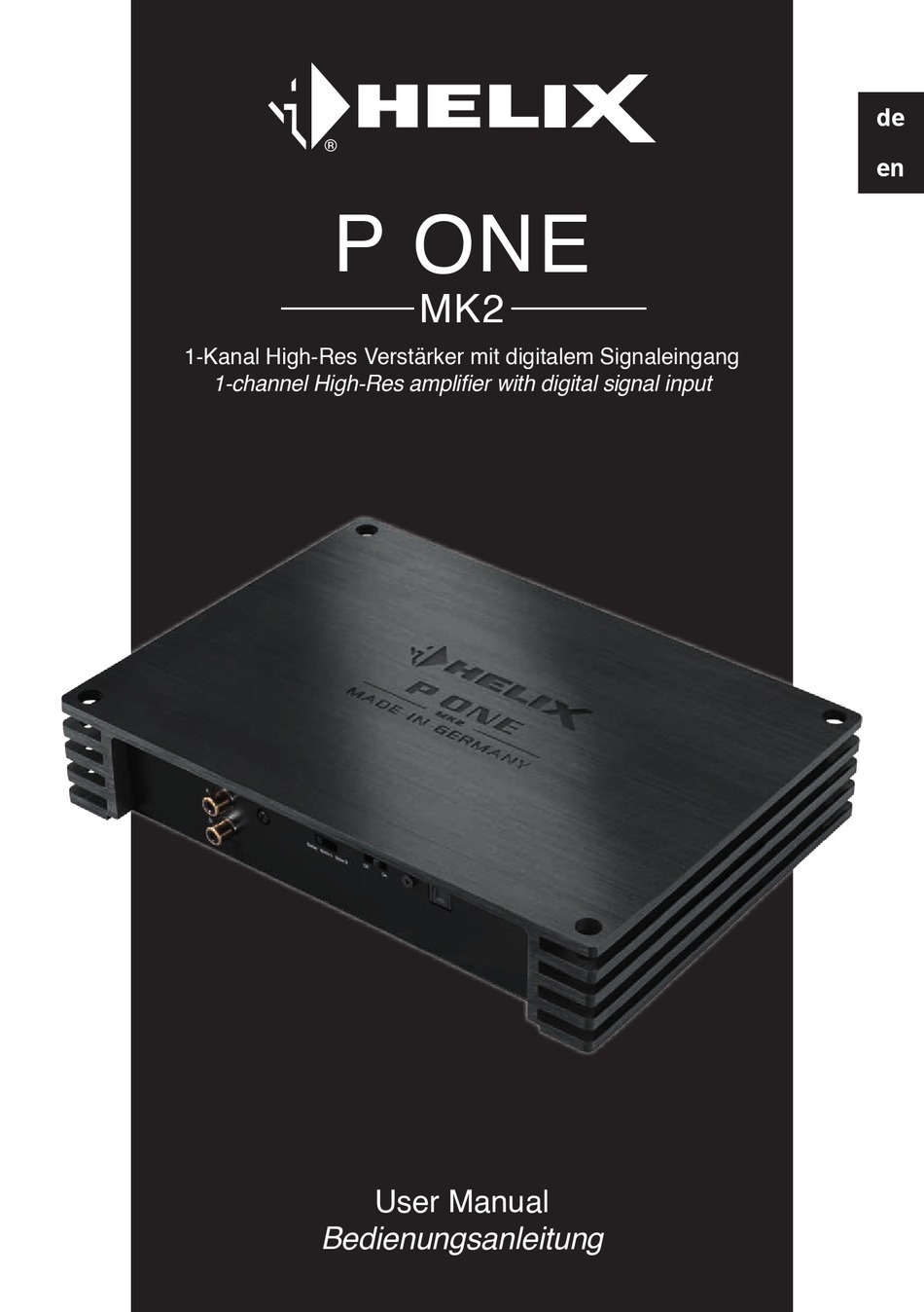 HELIX P ONE MK2 USER MANUAL Pdf Download ManualsLib