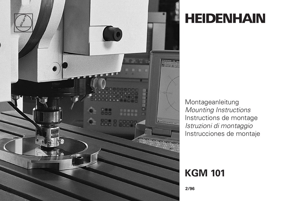 HEIDENHAIN KGM 101 MOUNTING INSTRUCTIONS Pdf Download ManualsLib