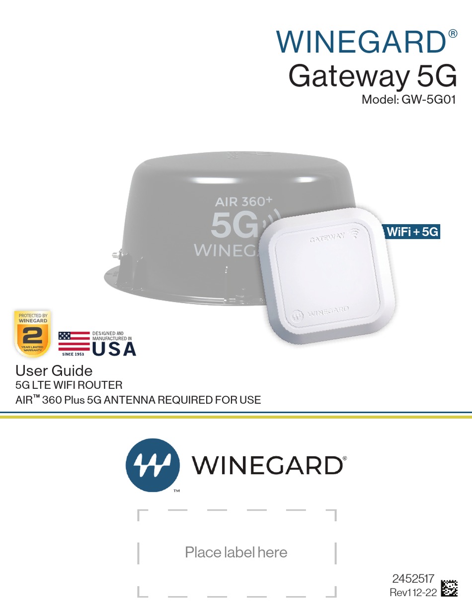 WINEGARD GW5G01 USER MANUAL Pdf Download ManualsLib
