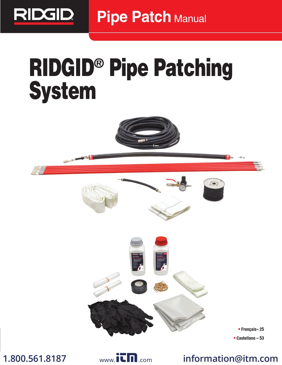 RIDGID PIPE PATCH MANUAL Pdf Download ManualsLib