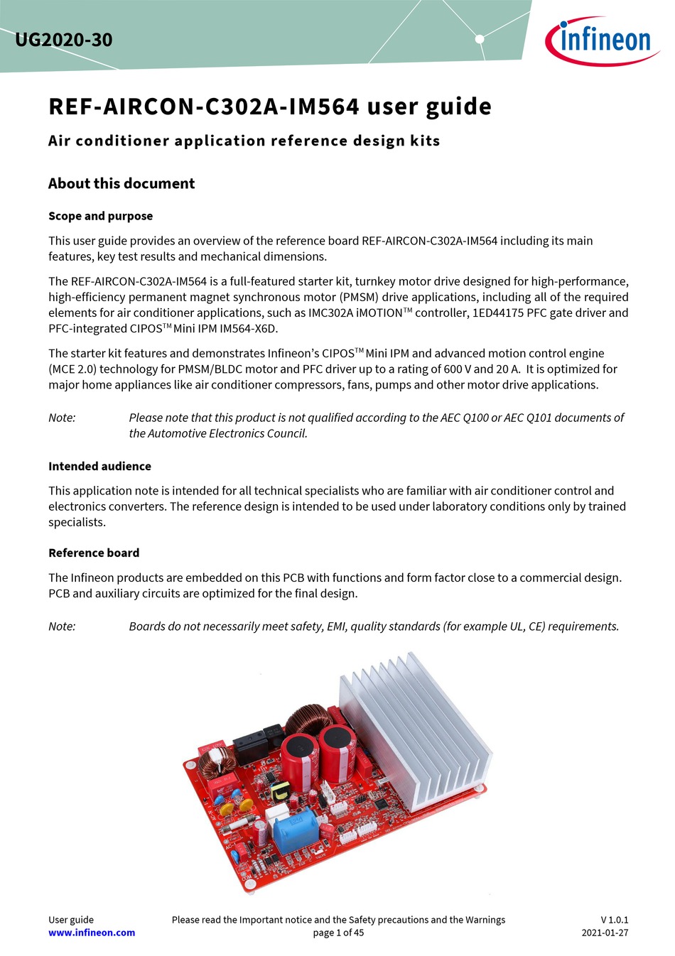 INFINEON REFAIRCONC302AIM564 USER MANUAL Pdf Download ManualsLib
