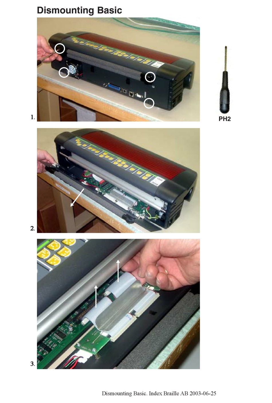 INDEX BRAILLE BASIC DISMOUNT MANUAL Pdf Download ManualsLib