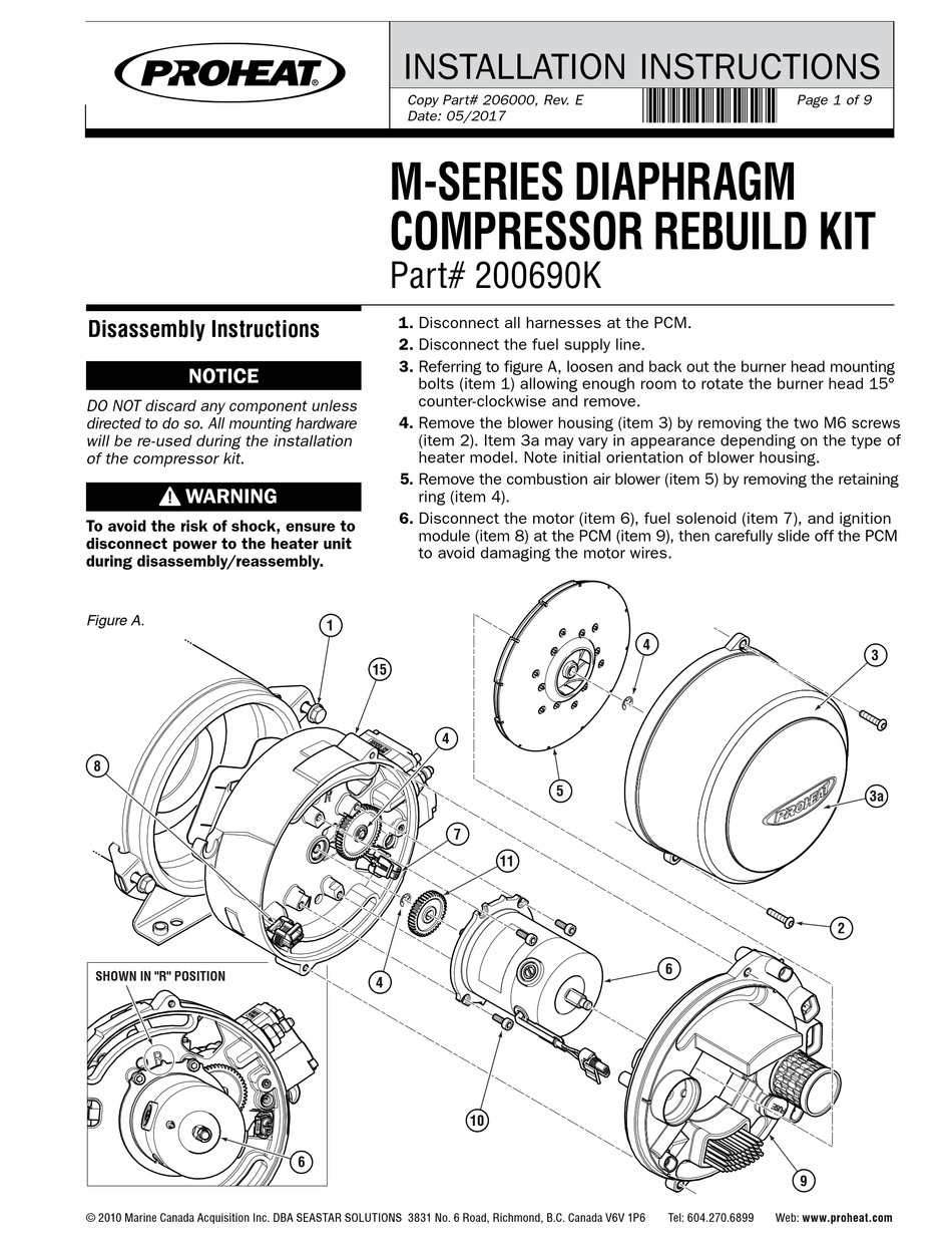 PROHEAT M SERIES INSTALLATION INSTRUCTIONS MANUAL Pdf Download ManualsLib