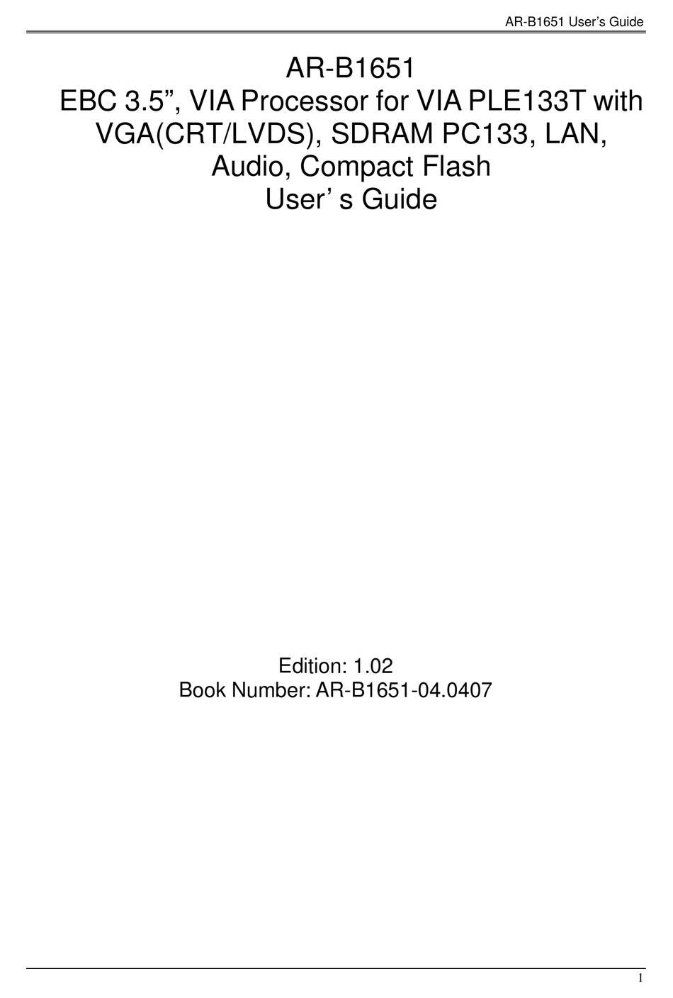 ACROSSER TECHNOLOGY ARB1651 USER MANUAL Pdf Download ManualsLib