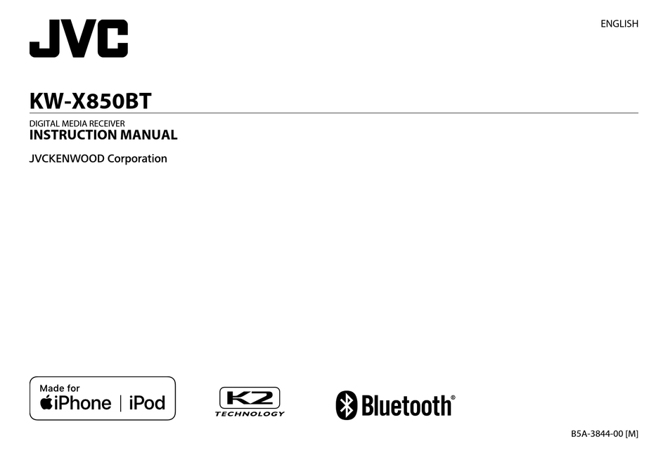 JVC KENWOOD KWX850BT INSTRUCTION MANUAL Pdf Download ManualsLib