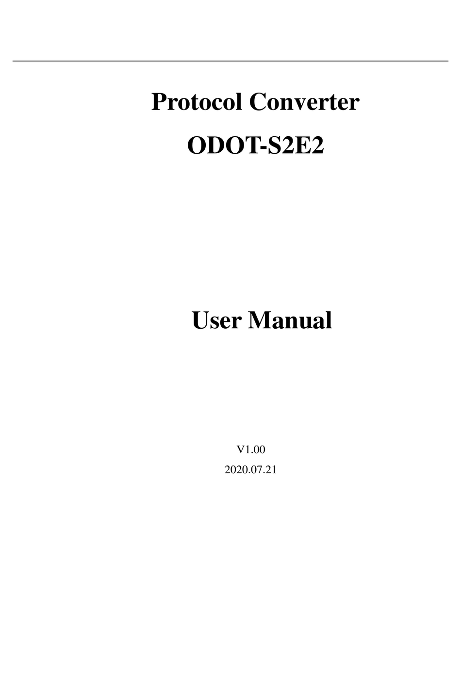 ODOT S2E2 USER MANUAL Pdf Download ManualsLib