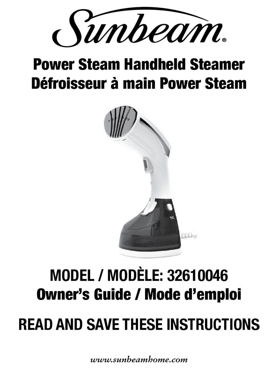 SUNBEAM POWER STEAM 32610046 OWNER'S MANUAL Pdf Download ManualsLib