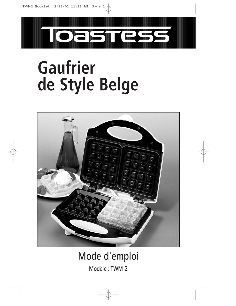 TOASTESS TWM2 INSTRUCTION BOOKLET Pdf Download ManualsLib