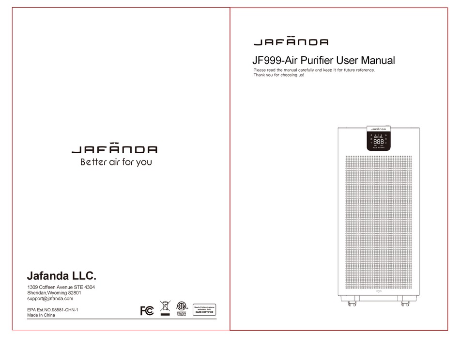 JAFANDA JF999 USER MANUAL Pdf Download ManualsLib