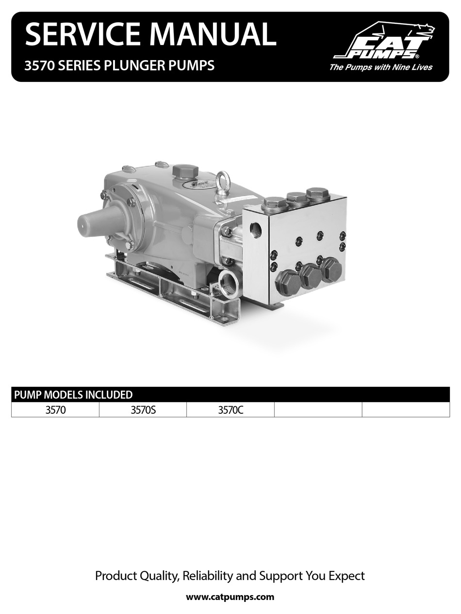 CAT PUMPS 3570 SERIES SERVICE MANUAL Pdf Download ManualsLib