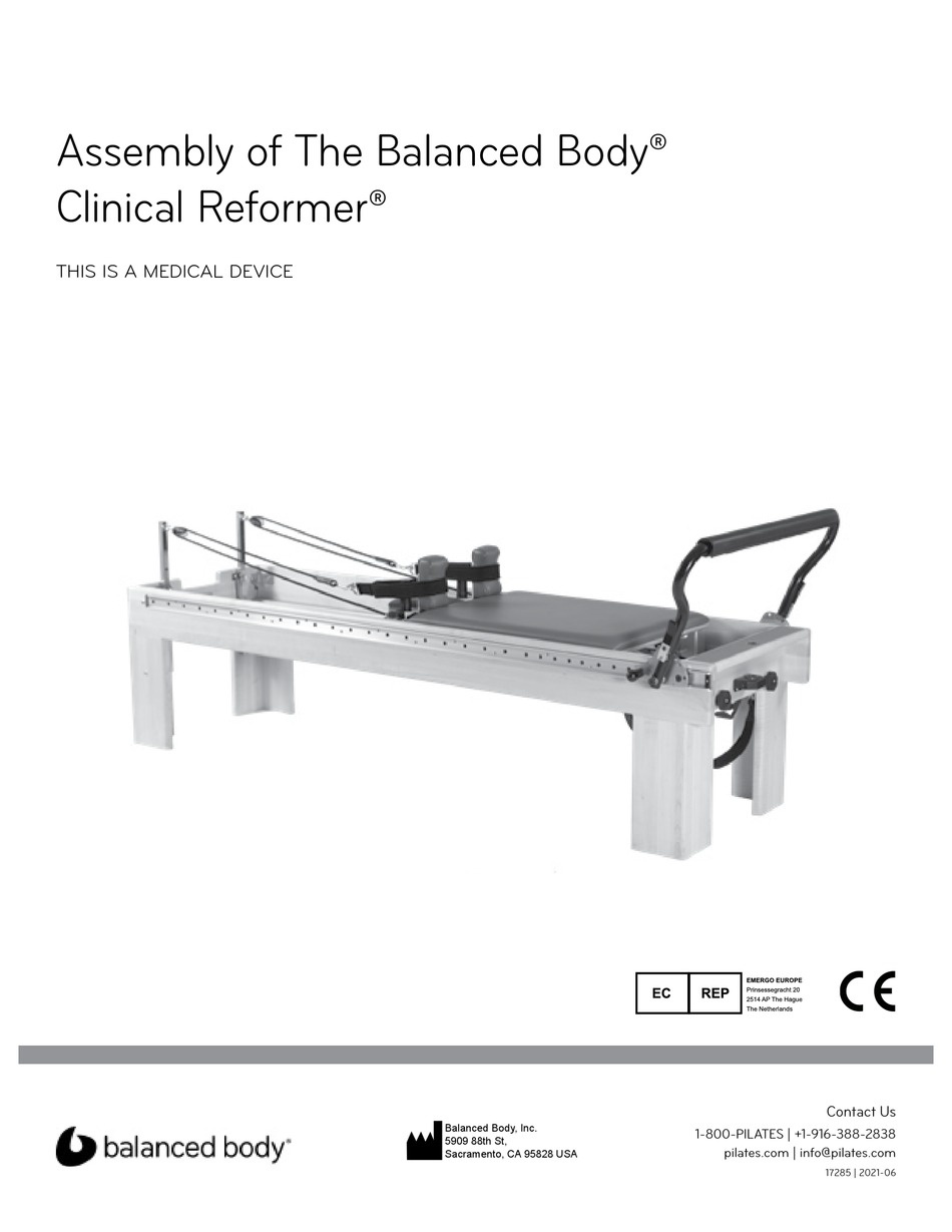 Pilates Clinical Reformer - Balanced Body Clinical Reformer