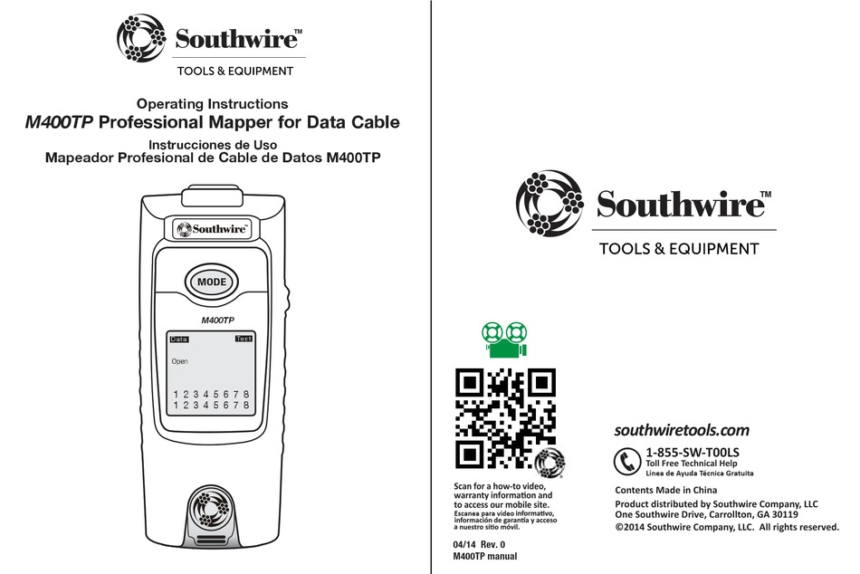 SOUTHWIRE M400TP OPERATING INSTRUCTIONS MANUAL Pdf Download ManualsLib
