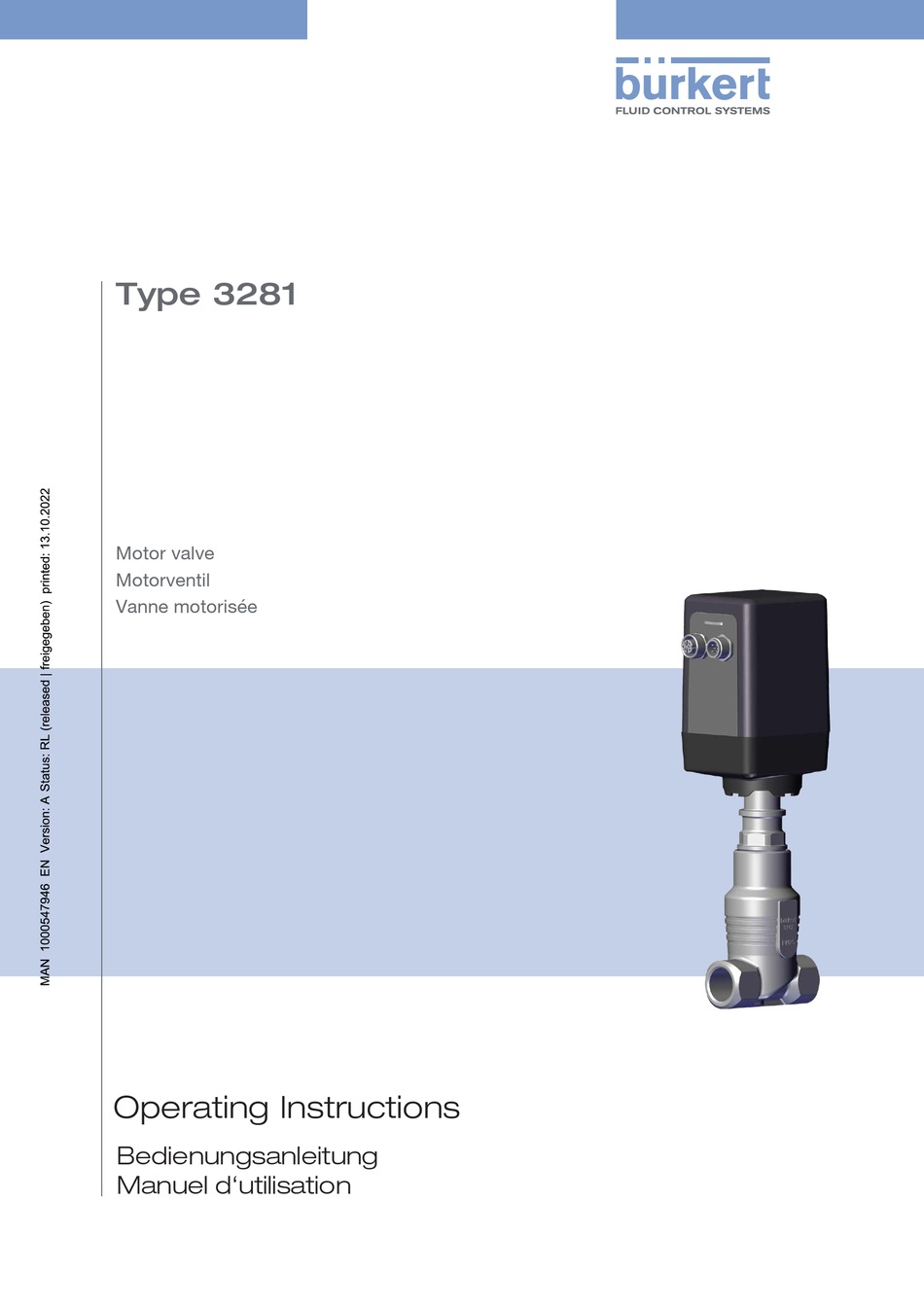 BURKERT 3281 OPERATING INSTRUCTIONS MANUAL Pdf Download ManualsLib