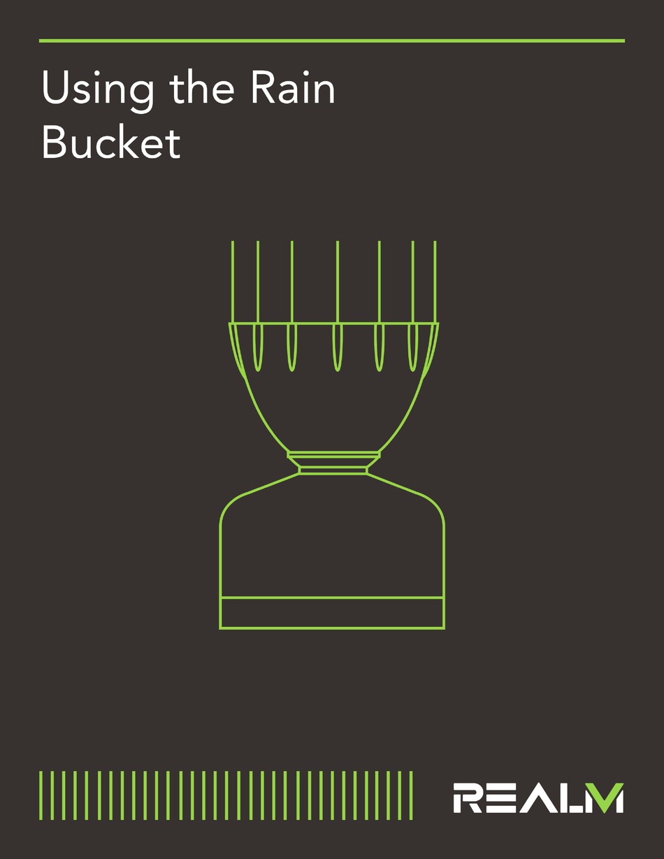 REALM READY DAVIS AEROCONE RAIN COLLECTOR MANUAL Pdf Download ManualsLib