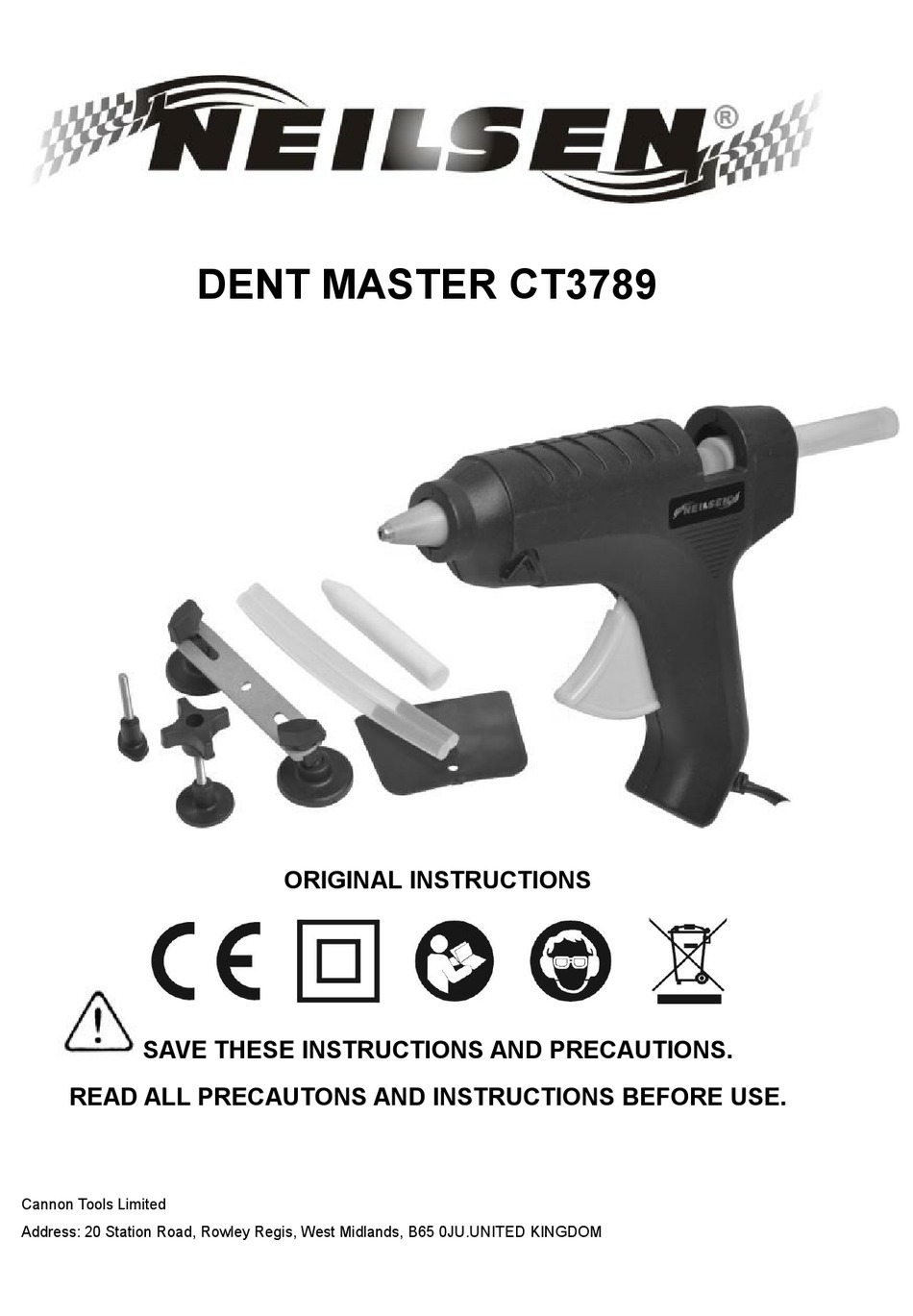 NEILSEN DENT MASTER CT3789 ORIGINAL INSTRUCTIONS MANUAL Pdf Download