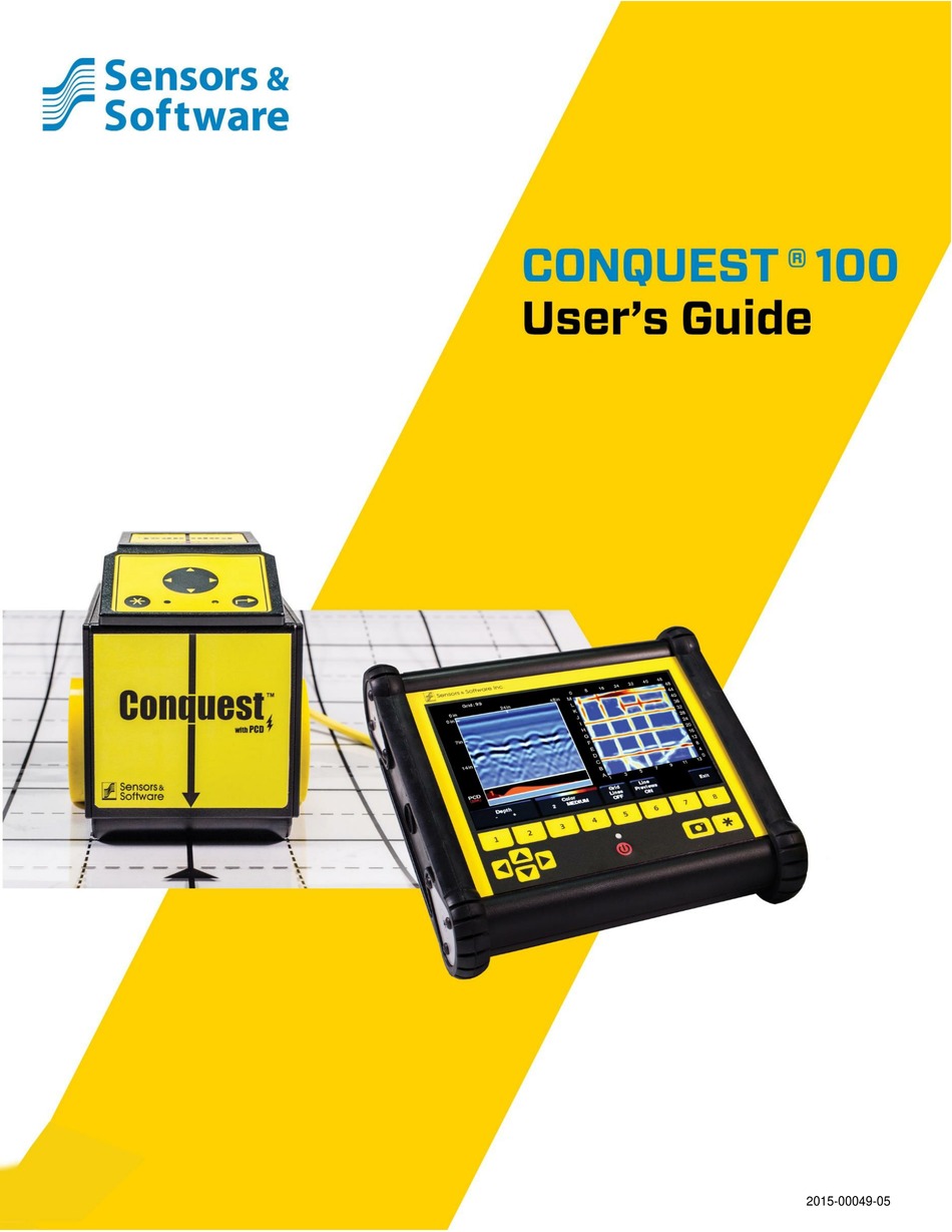 SENSORS & SOFTWARE CONQUEST 100 USER MANUAL Pdf Download ManualsLib