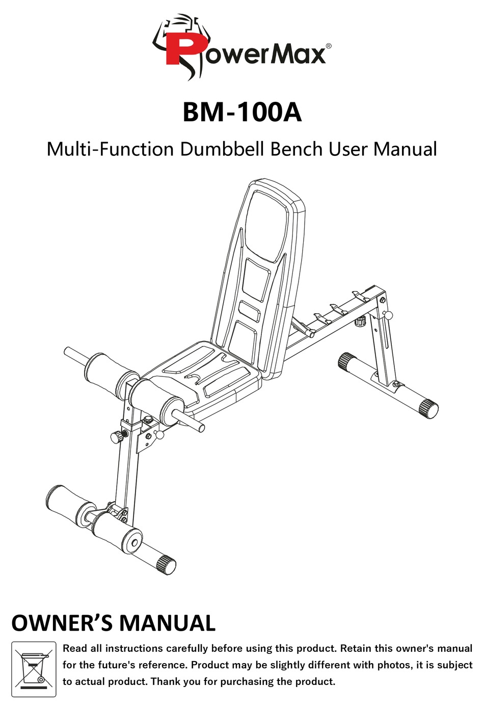 POWERMAX BM100A USER MANUAL Pdf Download ManualsLib