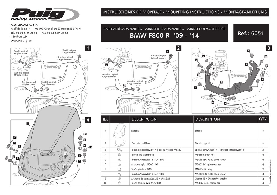 puig-5051-mounting-instructions-pdf-download-manualslib