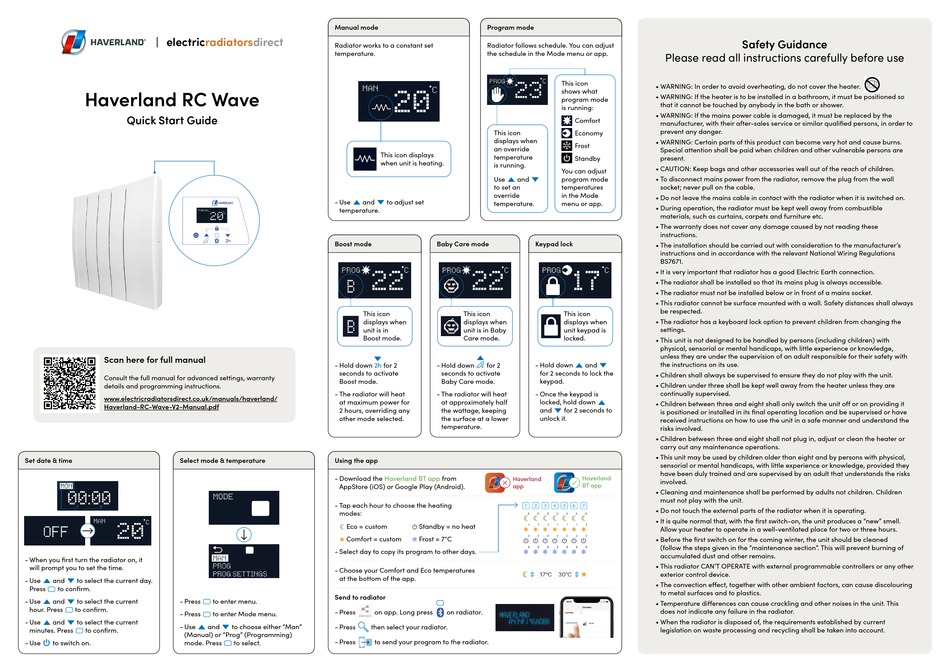 HAVERLAND RC WAVE QUICK START MANUAL Pdf Download ManualsLib