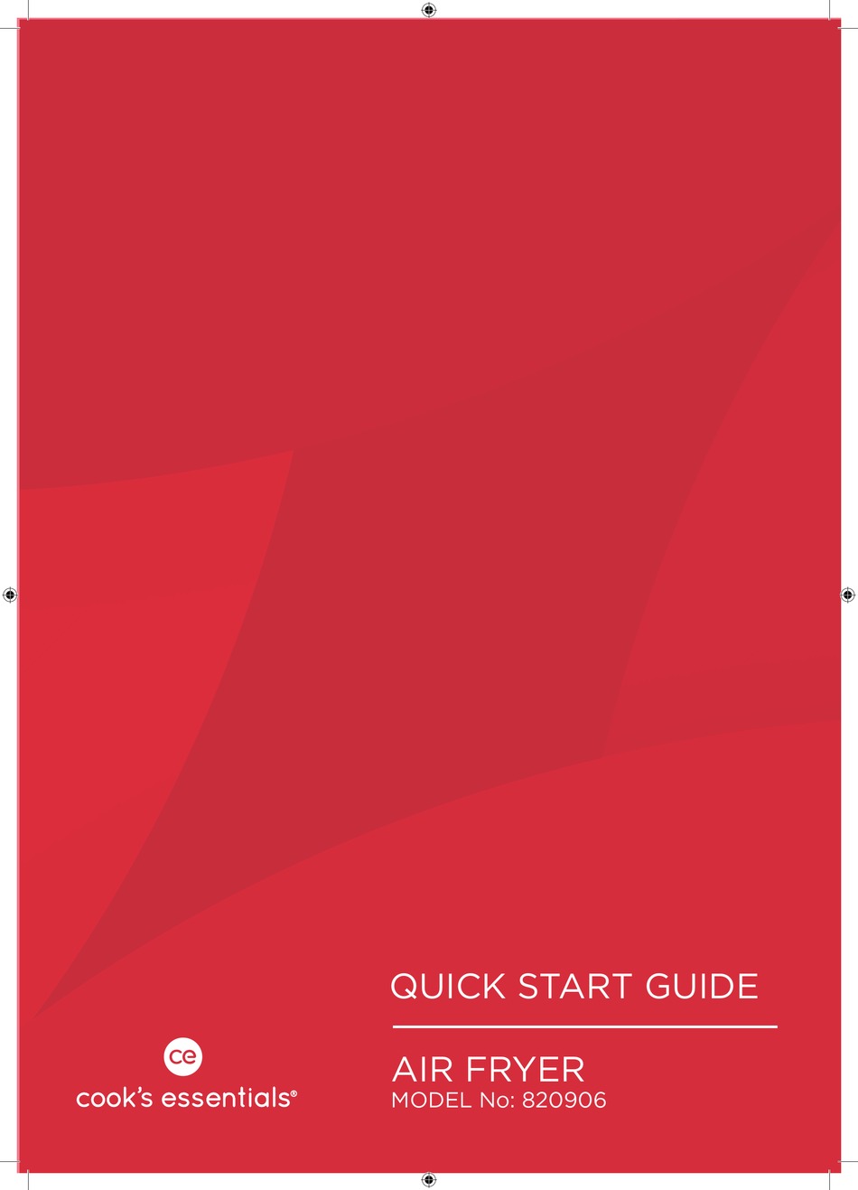 COOK'S ESSENTIALS 820906 QUICK START MANUAL Pdf Download ManualsLib