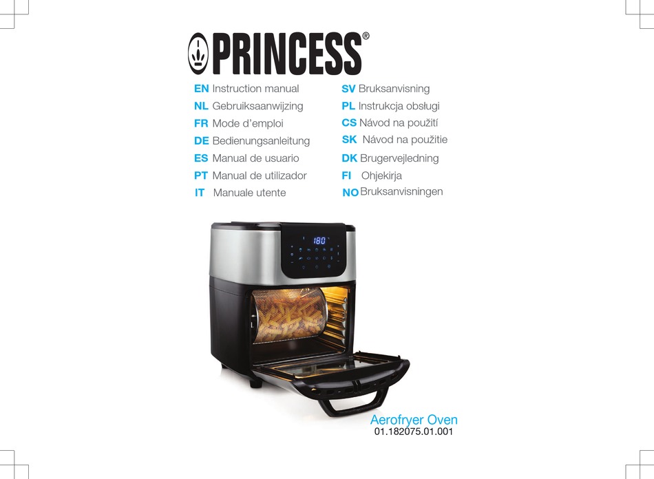 PRINCESS AEROFRYER OVEN INSTRUCTION MANUAL Pdf Download ManualsLib