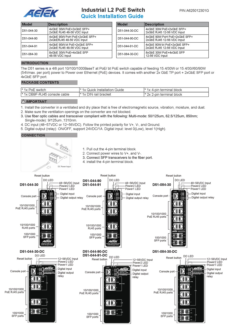 AETEK D5104491 QUICK INSTALLATION MANUAL Pdf Download ManualsLib