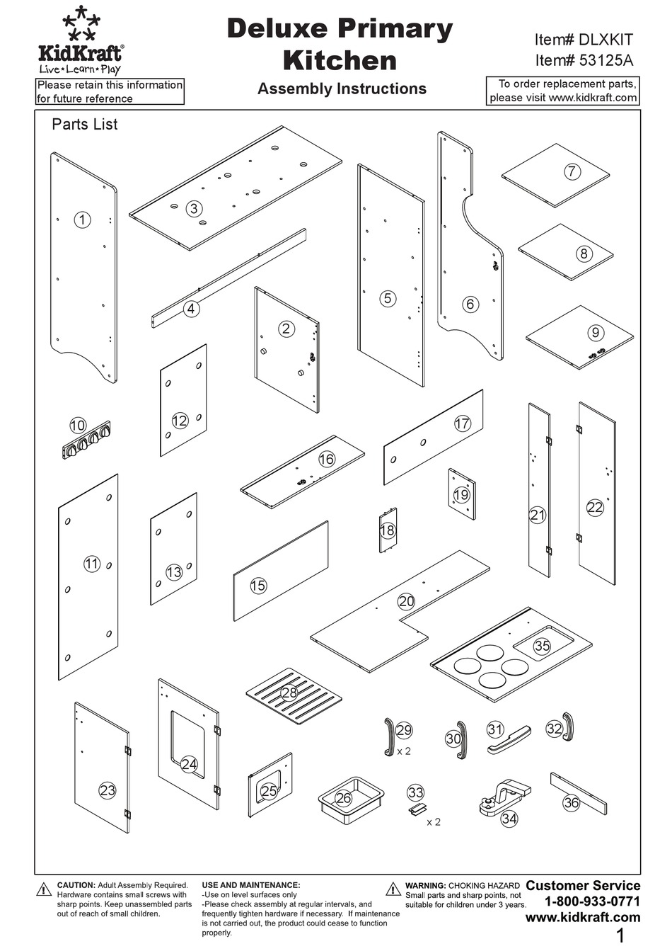 KIDKRAFT DELUXE DLXKIT ASSEMBLY INSTRUCTIONS MANUAL Pdf Download   Kidkraft Deluxe Dlxkit 