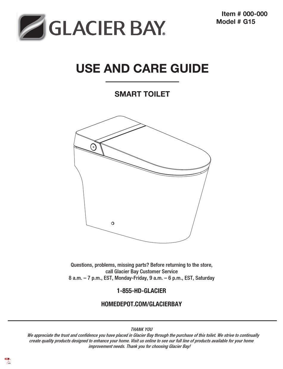 GLACIER BAY G15 USE AND CARE MANUAL Pdf Download ManualsLib