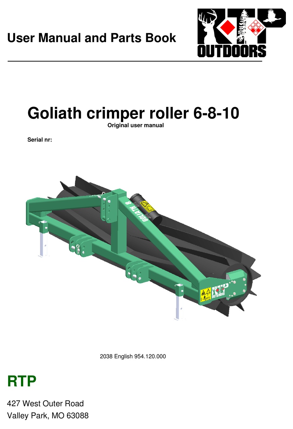 RTP GOLIATH 6 ORIGINAL USER MANUAL Pdf Download ManualsLib