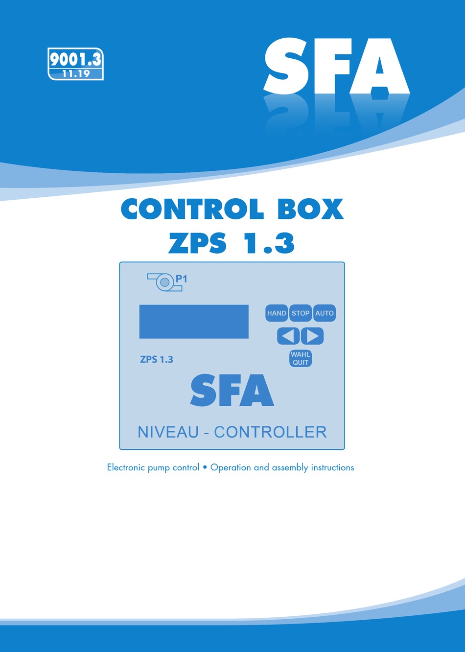 SFA ZPS 1.3 OPERATION AND ASSEMBLY INSTRUCTIONS Pdf Download ManualsLib
