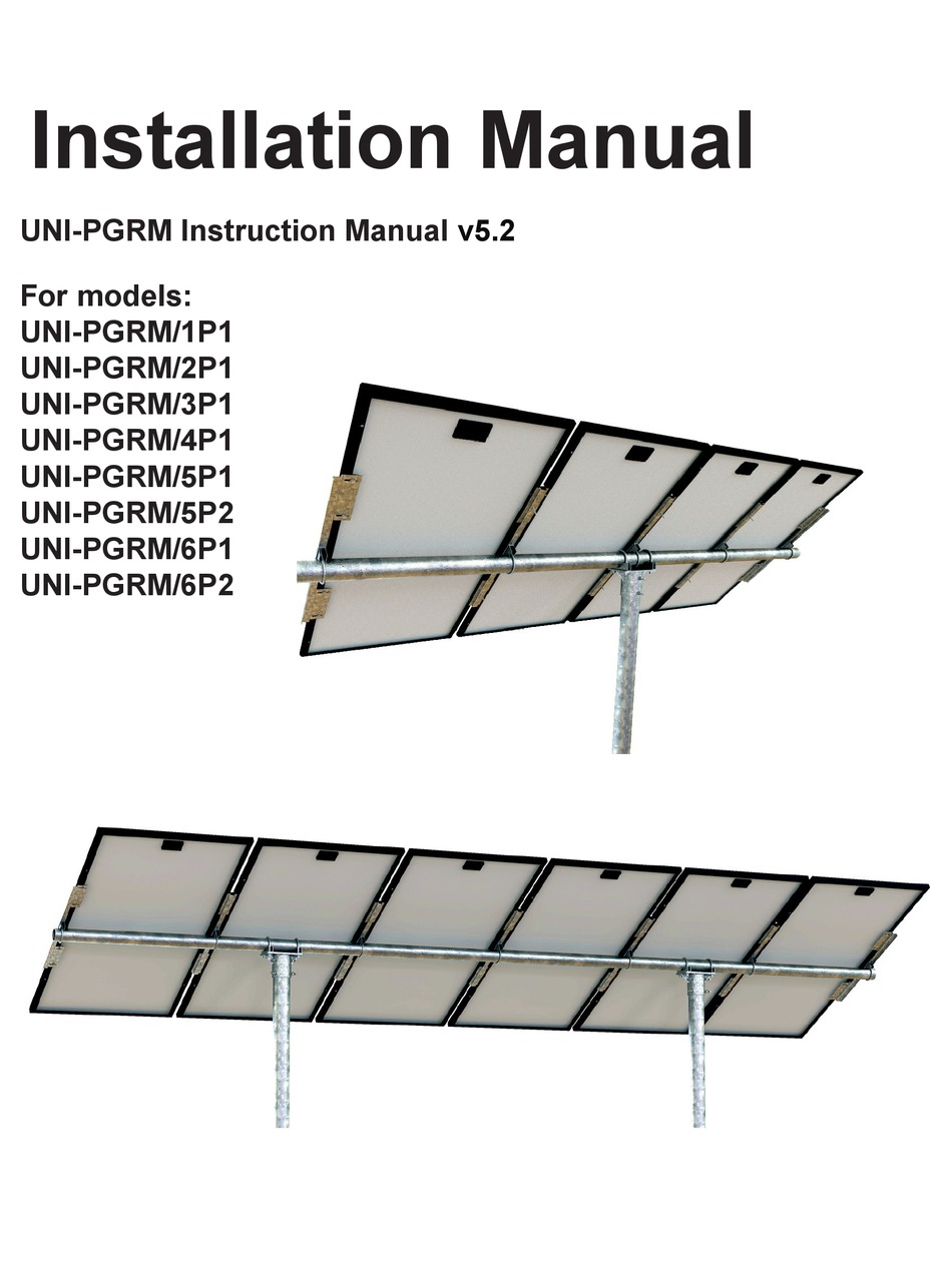 TAMARACK SOLAR PGRM SERIES INSTALLATION MANUAL Pdf Download ManualsLib